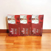 Rose Gold Dhoop by Grahshanti, a premium, soothing incense stick for Puja, meditation, and spiritual healing, with a calming fragrance that purifies the air.