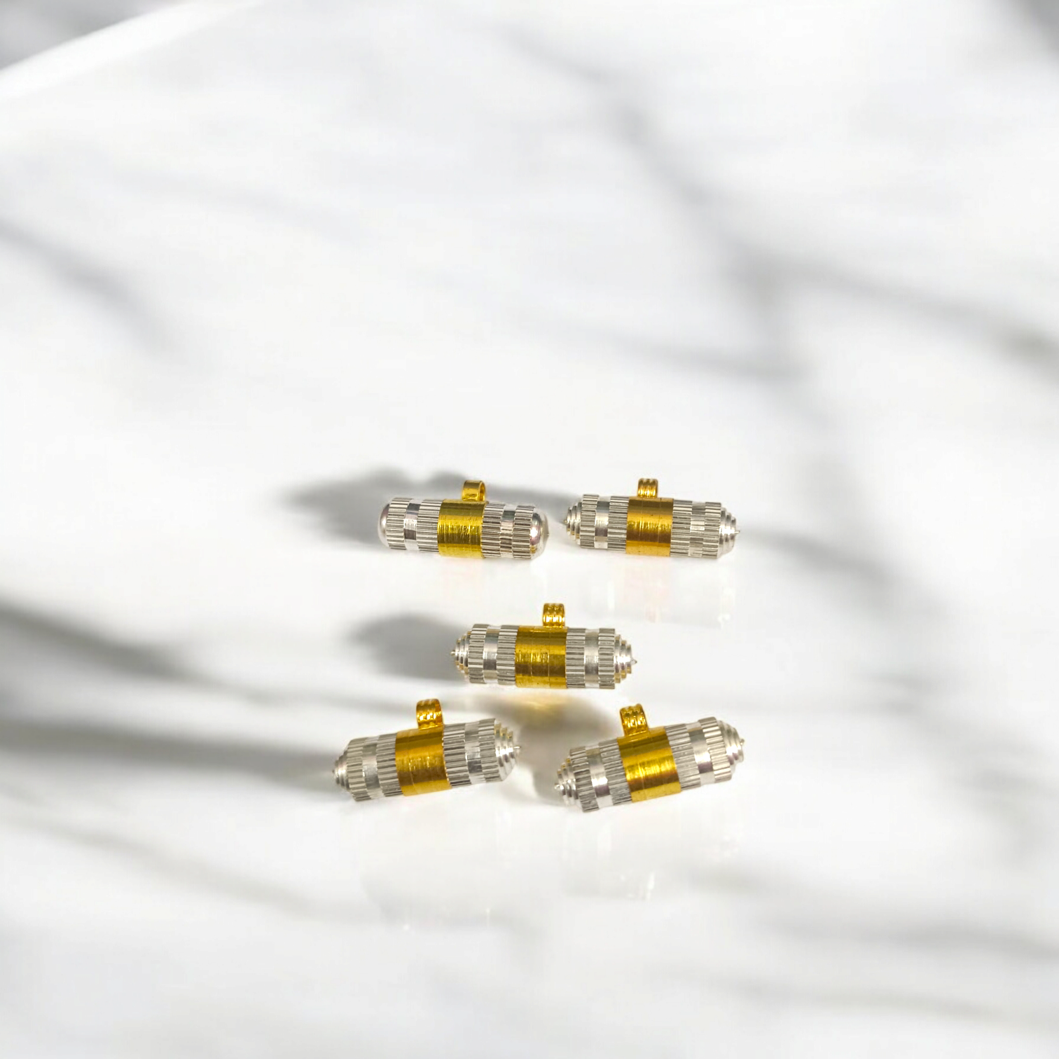 Silver And Brass Stylish Taweez | Spiritual Amulet With Free Bhojpatra Sheet For Taweez | Spiritual Taweez Set of 5