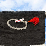 Sphatik Mala 27+1 beads made from diamond-cut crystal, designed to help overcome financial and business challenges