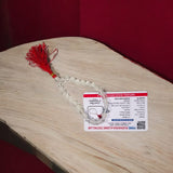 Sphatik Mala 27+1 beads made from diamond-cut crystal, designed to help overcome financial and business challenges