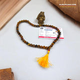 Tiger Eye Mala 54+1 beads made from natural Tiger's Eye stones, featuring 8MM beads, ideal for jaap, meditation, and daily wear.