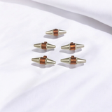 Triloh Taweez made with silver, copper, and brass, set of 5 with free Bhojpatra Sheet for spiritual protection.