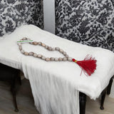 Vaijanti Mala 27+1 beads made from natural Vaijanti seeds, designed to invoke the blessings of Lord Vishnu and Krishna.