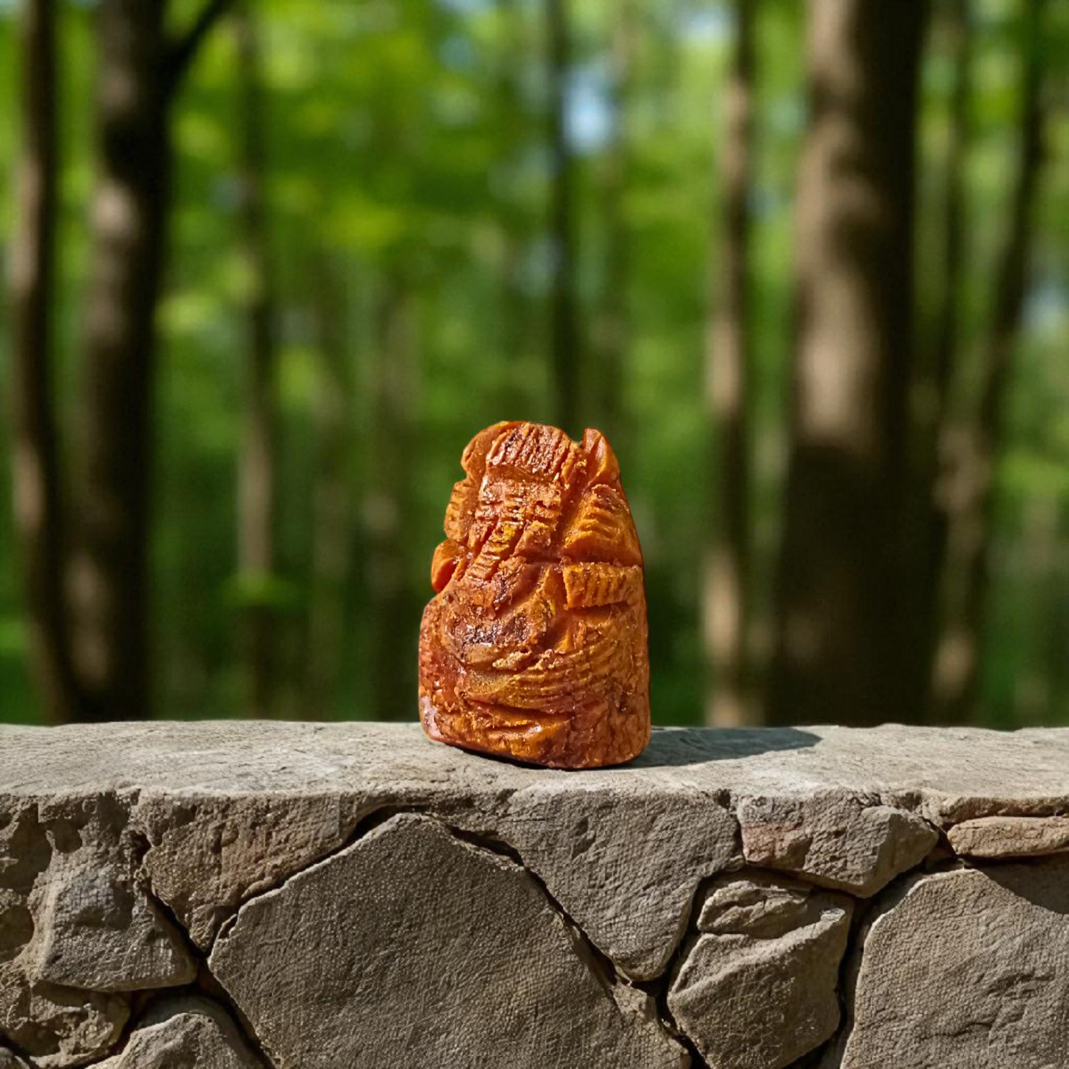 100% Organic Small Turmeric Ganesha Idol for Home, Office, and Car Dashboard – Handcrafted Eco-Friendly Haldi Ganesh Murti