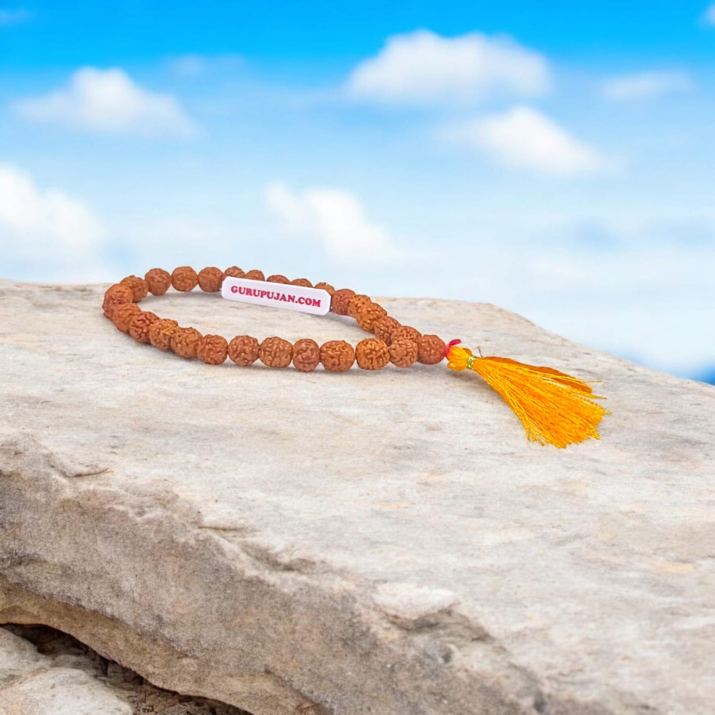 100% original 8MM Rudraksha Mala, lab-certified for authenticity, available in 27+1, 54+1, and 108+1 bead variants for jaap and wearing by Gurupujan.