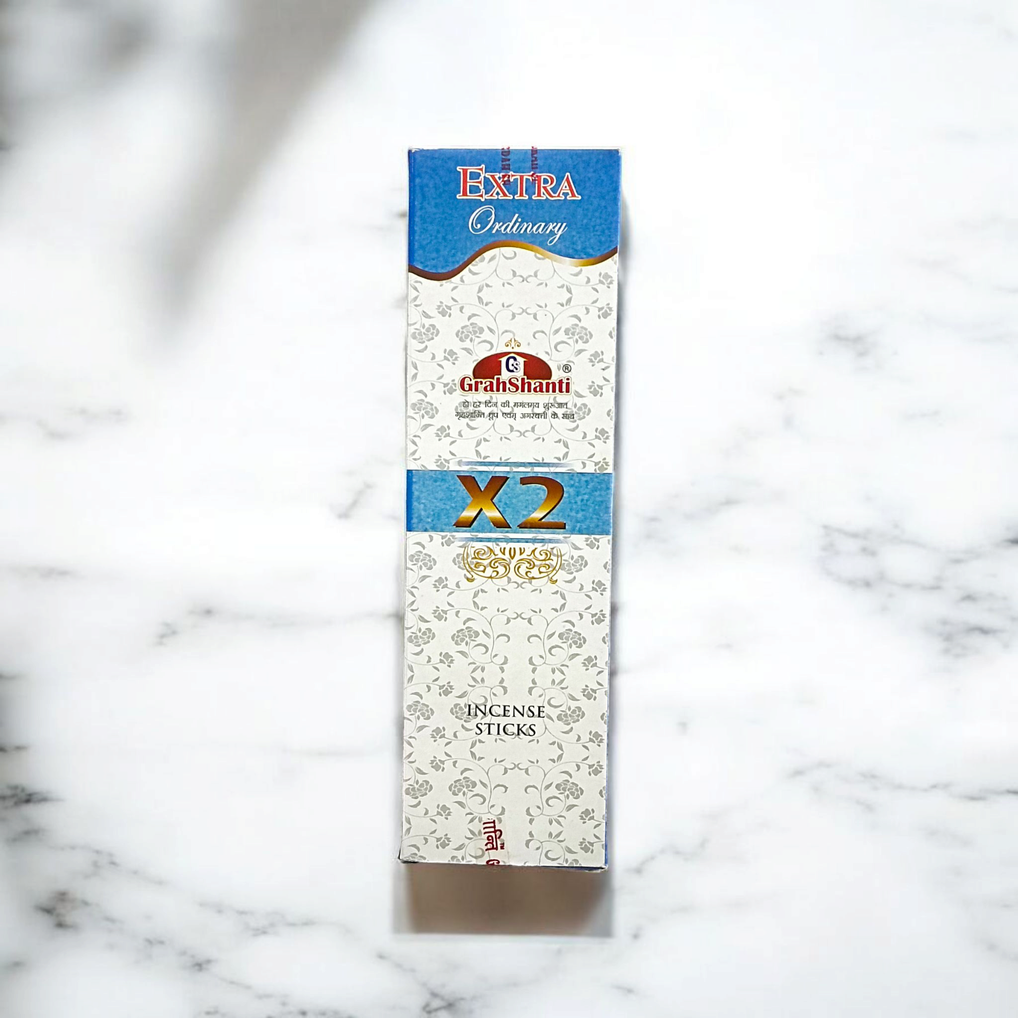 ×2 Extra Ordinary Incense Sticks with Grahshanti fragrance, beautifully packaged with natural herbs
