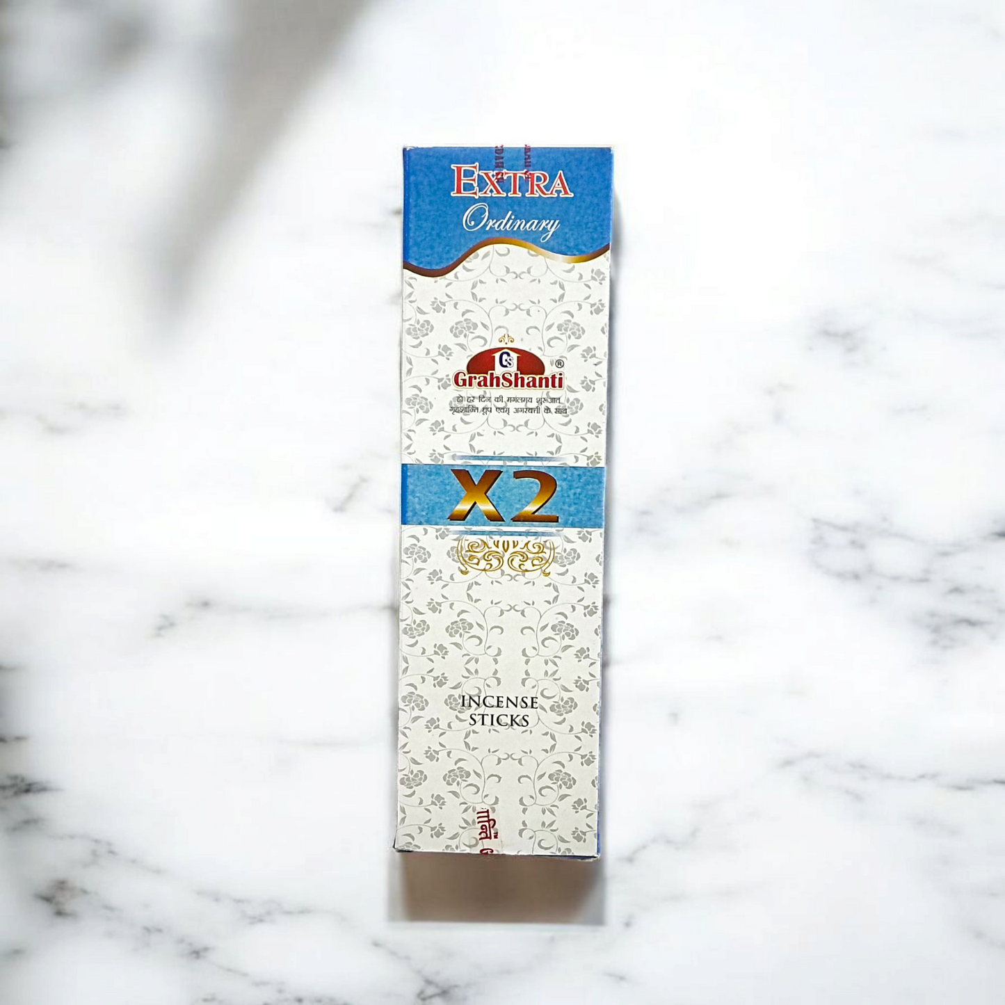 ×2 Extra Ordinary Incense Sticks with Grahshanti fragrance, beautifully packaged with natural herbs