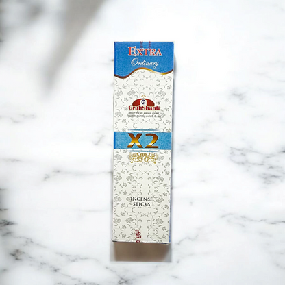 ×2 Extra Ordinary Incense Sticks with Grahshanti fragrance, beautifully packaged with natural herbs