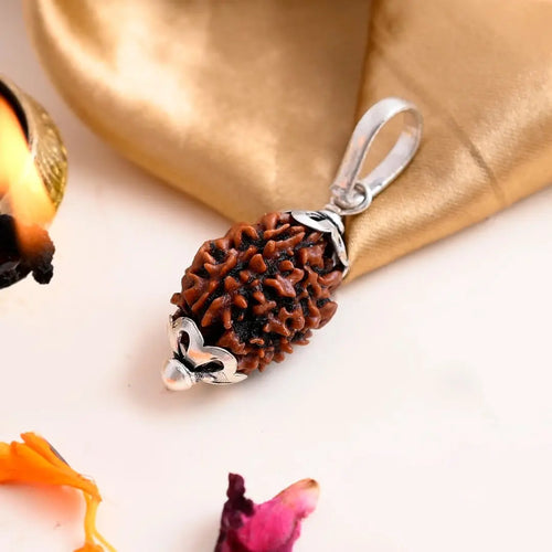 3 Mukhi Rudraksha Pendant – Lab Certified Natural Bead | Agni Dev Blessings