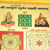 Shri Sampoorna Kuber Lakshami Yantra | Gold Plated with Frame
