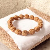 4 Mukhi Rudraksha Bracelet - Lab Certified - For Knowledge, Creativity, and Mental Clarity