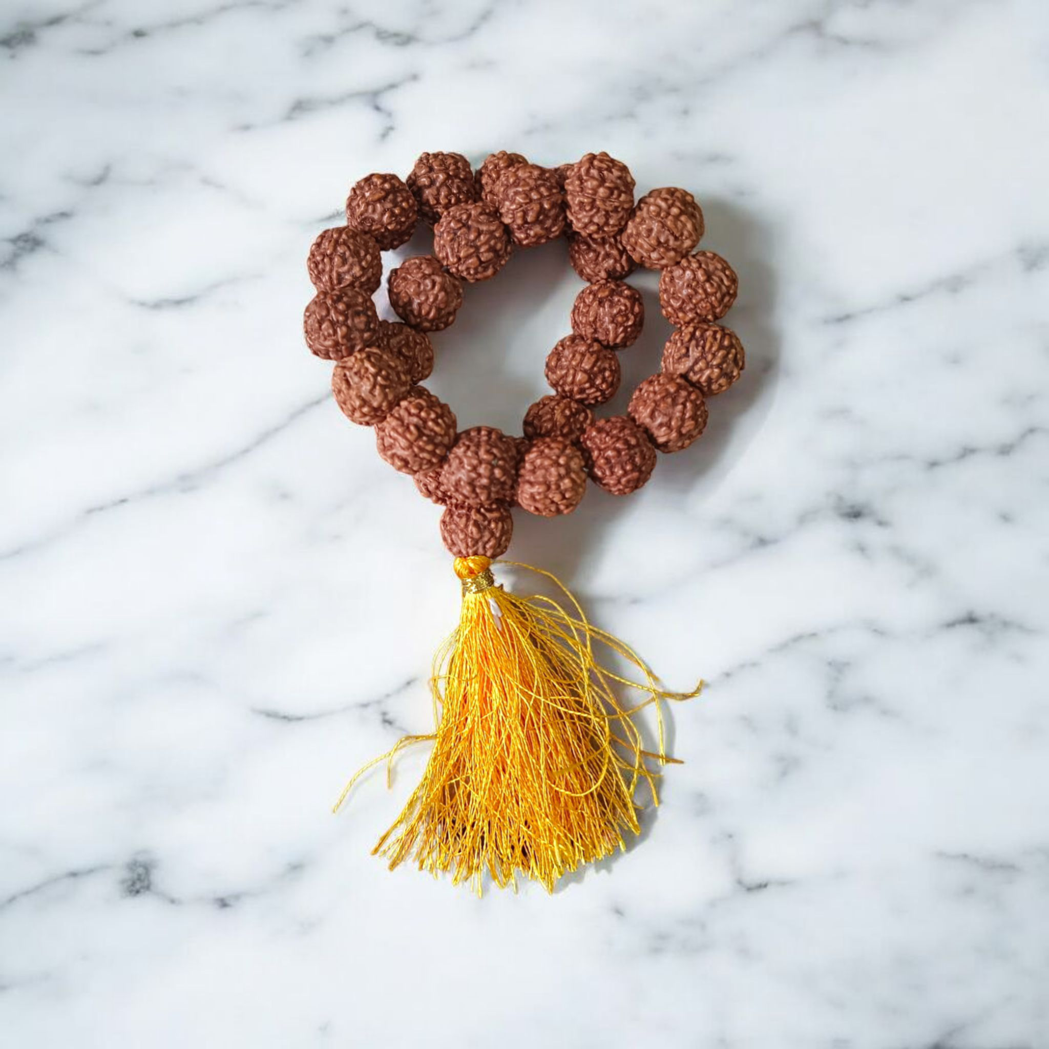 6 Mukhi Rudraksha Mala with 108+1 beads, lab certified and energized, ideal for positivity and spiritual practice