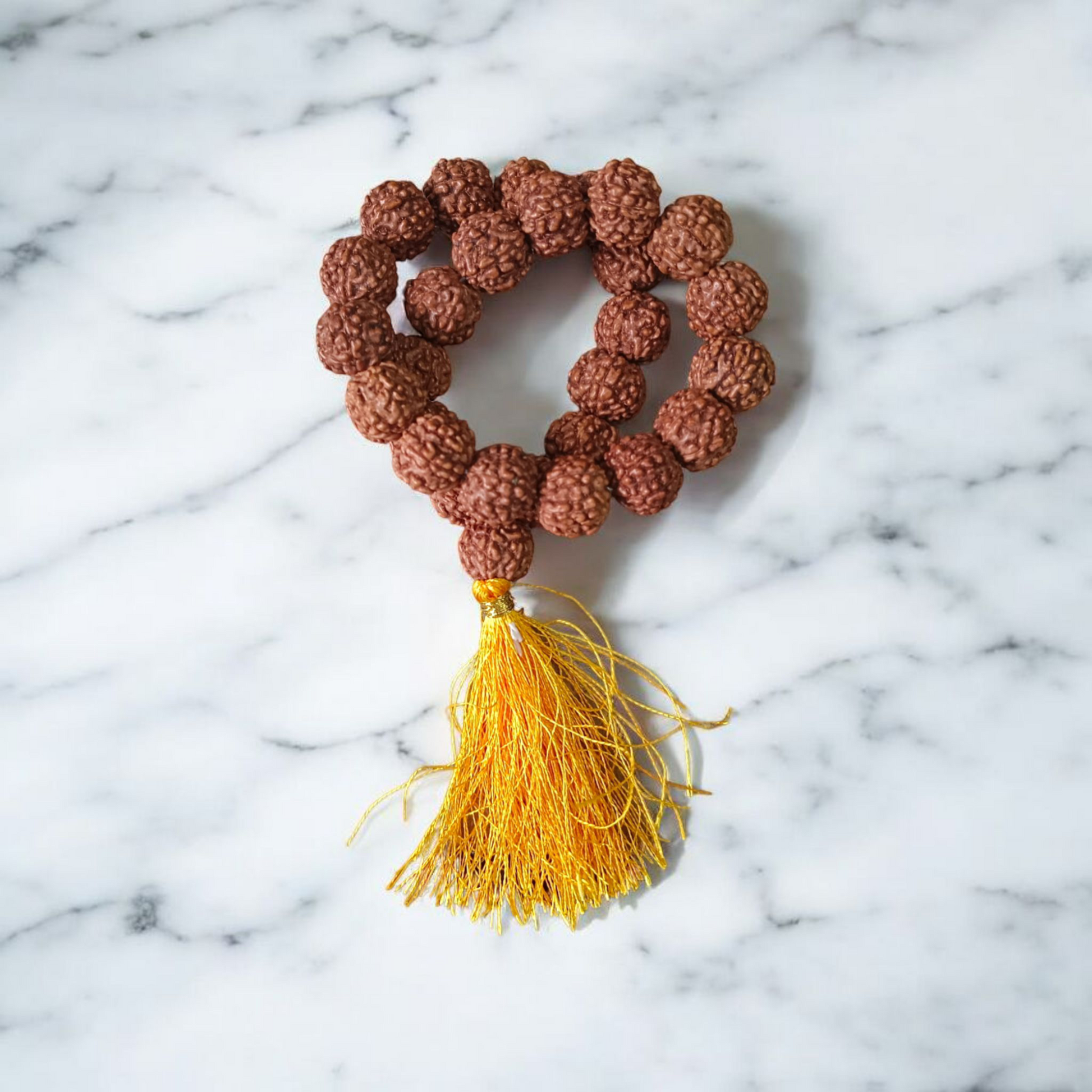 6 Mukhi Rudraksha Mala with 108+1 beads, lab certified and energized, ideal for positivity and spiritual practice