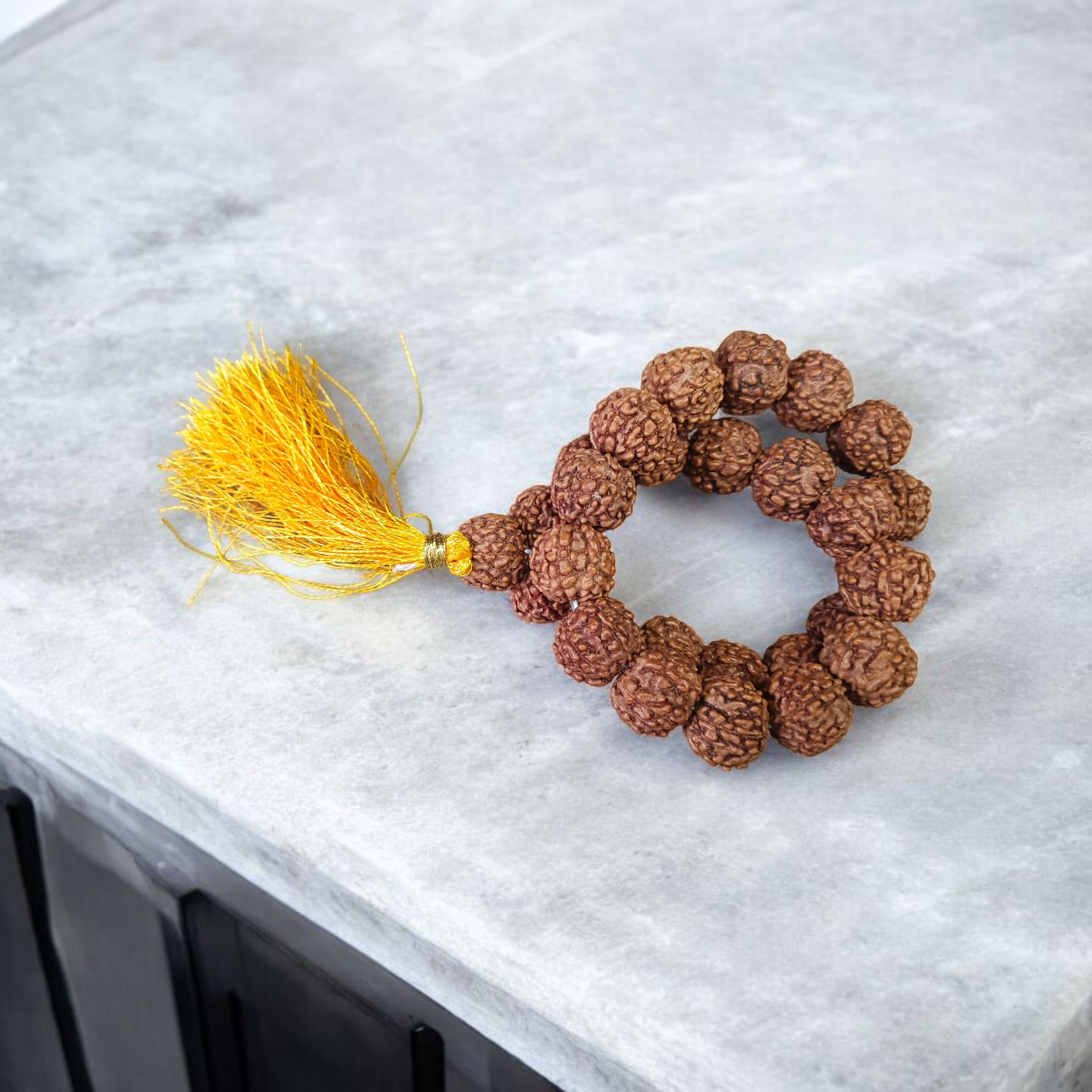 6 Mukhi Rudraksha Mala with 108+1 beads, lab certified and energized, ideal for positivity and spiritual practice