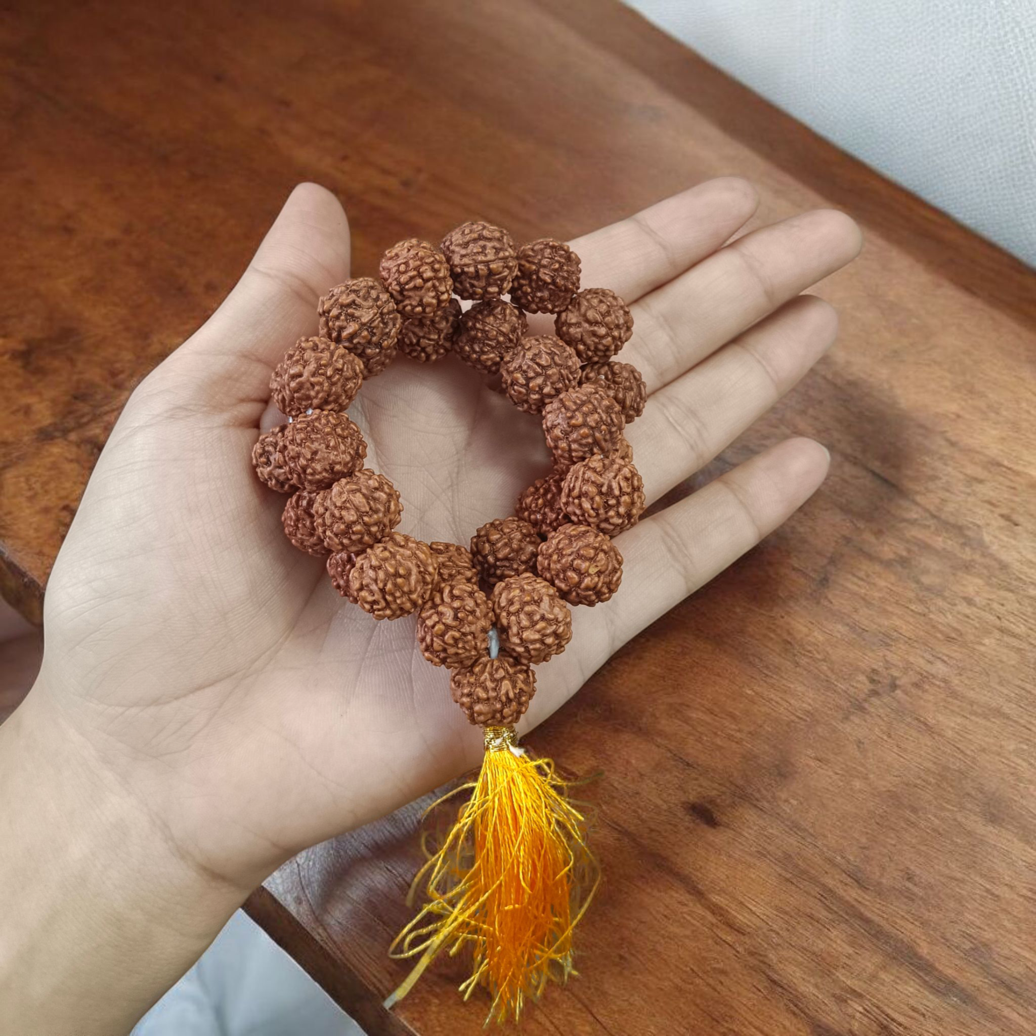 6 Mukhi Rudraksha Mala with 108+1 beads, lab certified and energized, ideal for positivity and spiritual practice