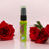 A 25ML bottle of Kewra Spray Attar, a premium, alcohol-free floral fragrance perfect for worship, meditation, and daily use, with divine qualities.