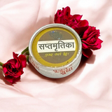 A 6GM pack of Sapta Mritika, a sacred blend of seven spiritual elements for purification and blessings during rituals.