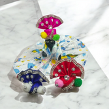 A Set of 3 Laddu Gopal Pagdis (crowns) for size 1 No. Krishna idols, designed to enhance the divine appearance of your Bal Gopal idol during worship and festivals.