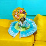 A Set of 5 Laddu Gopal Pagdis (crowns) designed for size 6 No. Krishna idols, perfect for adorning your Bal Gopal idol during worship, prayers, and festivals.