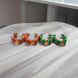 A Set of 5 Multicolored Kadas for Laddu Gopal idols, designed to add vibrancy and elegance to Krishna idols during daily worship, festivals, and special occasions.