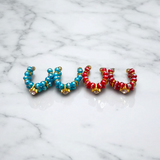 A Set of 5 Multicolored Kadas for Laddu Gopal idols, designed to add vibrancy and elegance to Krishna idols during daily worship, festivals, and special occasions.
