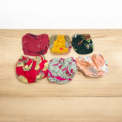 A Set of 6 Laddu Gopal Chaddis (Nicker) designed for 5-6 No. Krishna idols, perfect for adorning your Bal Gopal idol with comfort during nightly rituals or daily worship.