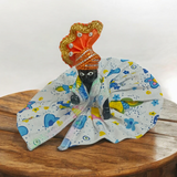 A Set of 6 Laddu Gopal Pagdis (crowns) designed for size 2 No. Krishna idols, perfect for adorning your Bal Gopal idol during daily worship, prayers, and festive occasions.