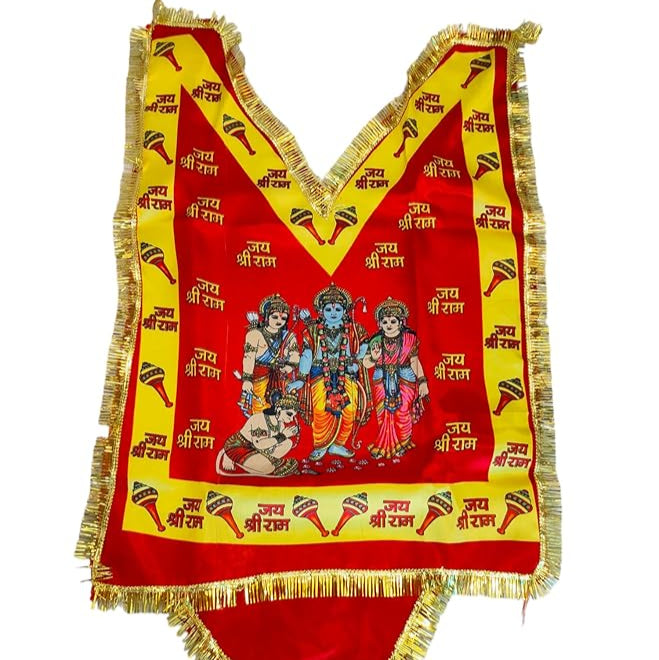 A beautiful and sacred Hanuman Ji Chola, designed for Bajrang Bali worship, made with high-quality fabric and intricate designs.