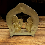 A beautifully crafted Ganesh Lakshmi Brass Murti with detailed craftsmanship, symbolizing wealth, success, and the removal of obstacles.