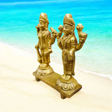 A beautifully crafted pair of Lakshmi Narayan idols made from 100% pure brass, representing prosperity, protection, and divine blessings.