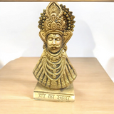 A beautifully handcrafted 4-inch Khatu Shyam Ji brass murti, ideal for worship, bringing prosperity, protection, and divine blessings into the home.