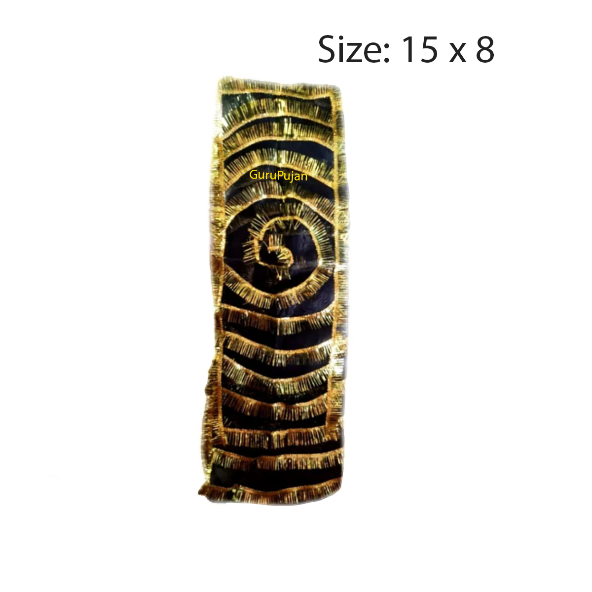 A black chunri for Maa Kali, Bhairav, and Shani Dev, made from high-quality fabric, used during spiritual rituals and religious ceremonies to invoke protection and blessings