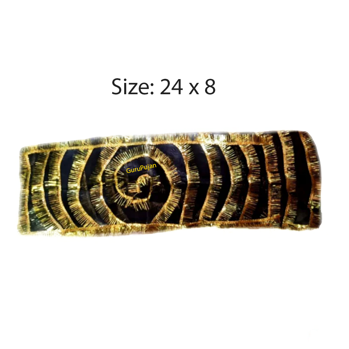 A black chunri for Maa Kali, Bhairav, and Shani Dev, made from high-quality fabric, used during spiritual rituals and religious ceremonies to invoke protection and blessings