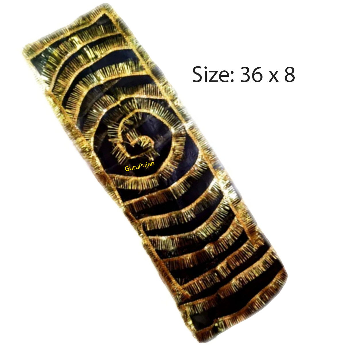 A black chunri for Maa Kali, Bhairav, and Shani Dev, made from high-quality fabric, used during spiritual rituals and religious ceremonies to invoke protection and blessings