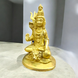 A divine Shiv Ji Brass Idol in a Blessing Pose, perfect for worship, meditation, and pooja room, symbolizing peace and protection.