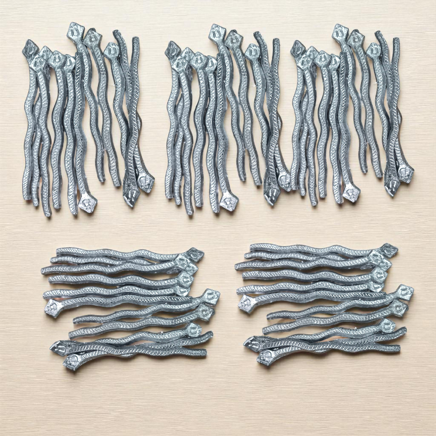 A handcrafted Ranga Naag (Lead Snake) amulet used for Kaal Sarp Dosh remedies, spiritual healing, and protection from negative energies