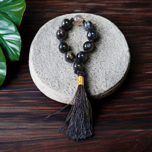 Natural Sulemani Finger Mala 9+1 Beads | Lab Certified Spiritual Gem
