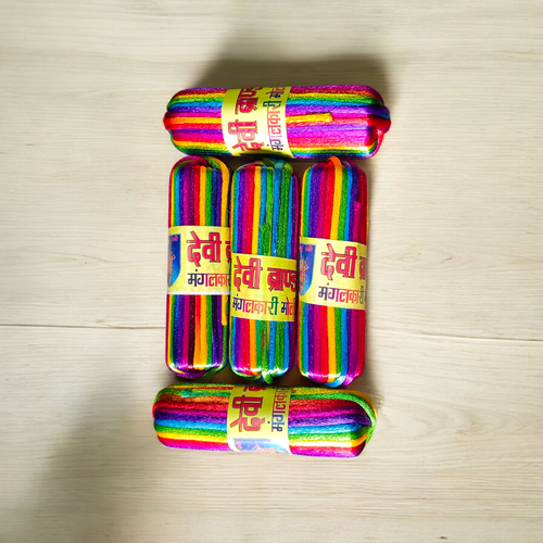 Silk Pooja Kalawa Moli | Multi Color Raksha Sutra Dhaga – Pack of 5