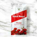 A pack of Kushal Mangal Rose Incense Sticks with a calming rose fragrance, perfect for meditation, relaxation, and creating a peaceful atmosphere.