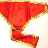 A red Hanuman Ji Langot (Bajrang Bali Lal Langot) with dimensions 18x18 inches, symbolizing devotion, strength, and protection for Lord Hanuman worship.