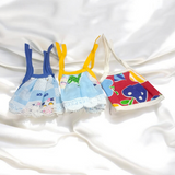A set of 3 Laddu Gopal Jhabla dresses made from soft cotton fabric, perfect for 0-1 No. size Laddu Gopal idols.
