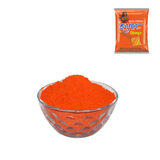 A set of 5 jars of Hanuman Ji Sindoor, specially crafted for Hanuman Pooja, symbolizing protection and strength from Lord Hanuman.