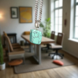 A set of Hit Turquoise Blue Howlite tumbled stones, featuring a mix of turquoise and white veins