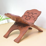 A sturdy and elegant Rahel Wooden Book Reading Stand with an adjustable angle, perfect for reading books, tablets, or documents hands-free.