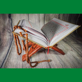 A sturdy and elegant Rahel Wooden Book Reading Stand with an adjustable angle, perfect for reading books, tablets, or documents hands-free.