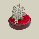 A stylish Tortoise Ring, featuring a tortoise design adorned with zircon diamonds, symbolizing longevity, stability, and protection.