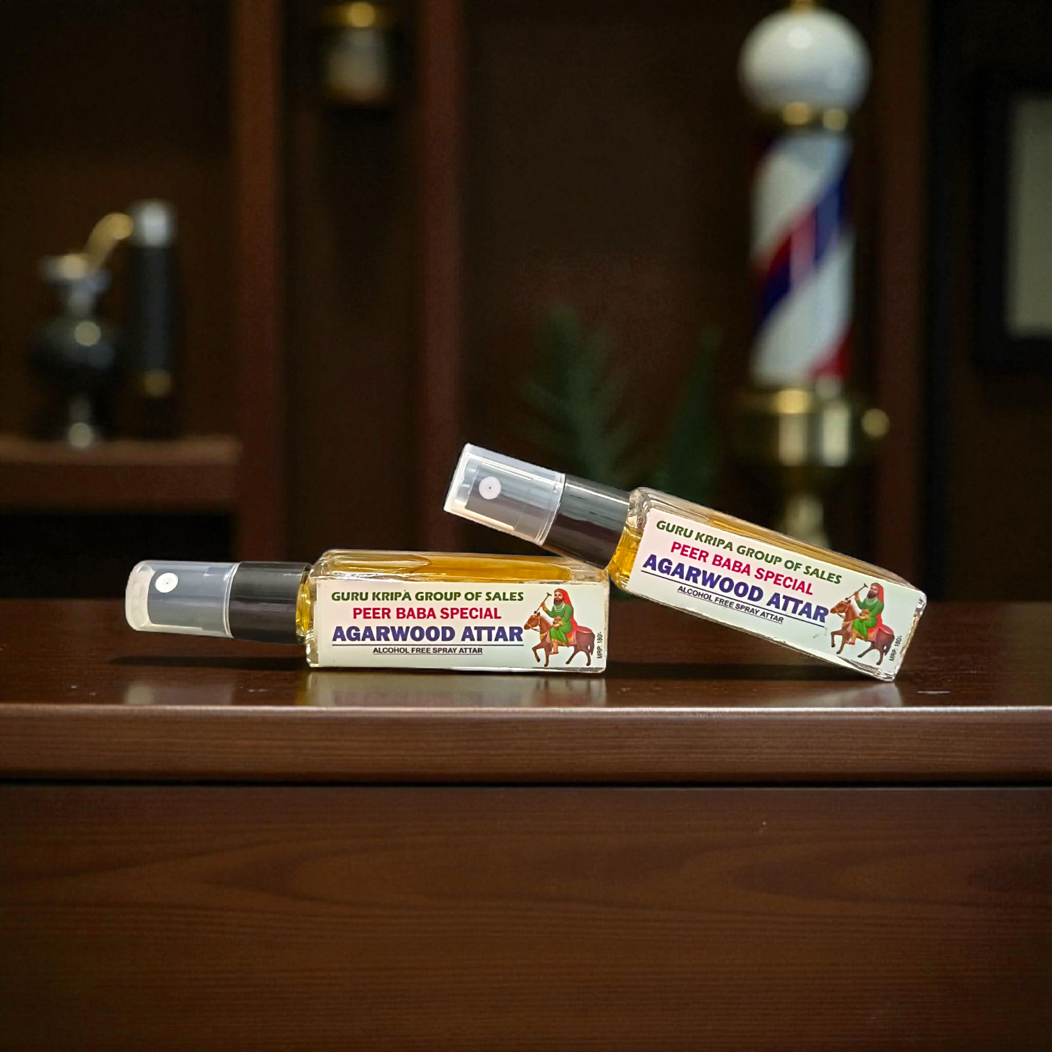 Agarwood Spray Attar 25ML bottle from Peer Baba Special Collection – Alcohol-Free, Long-Lasting Natural Fragrance by Gurupujan