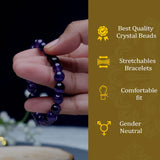 Amethyst Bracelet – Natural healing gemstone bracelet for spiritual growth, emotional healing, and mental clarity.
