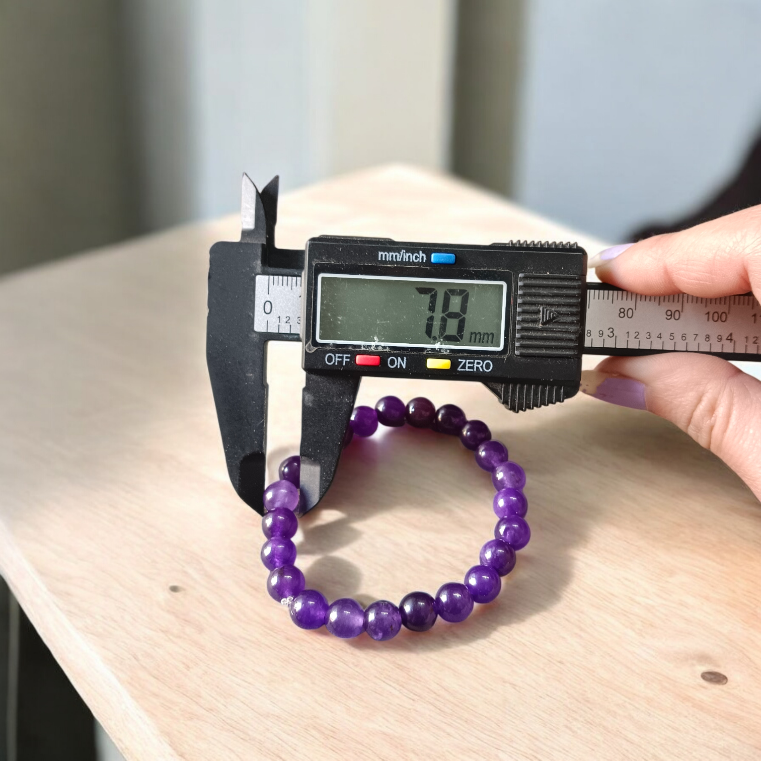 Amethyst Bracelet – Natural healing gemstone bracelet for spiritual growth, emotional healing, and mental clarity