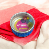 An image showing the Panch Ratna set containing five precious gemstones - Emerald, Diamond, Pearl, Ruby, and Saffron, ideal for Hawan and Pooja ceremonies